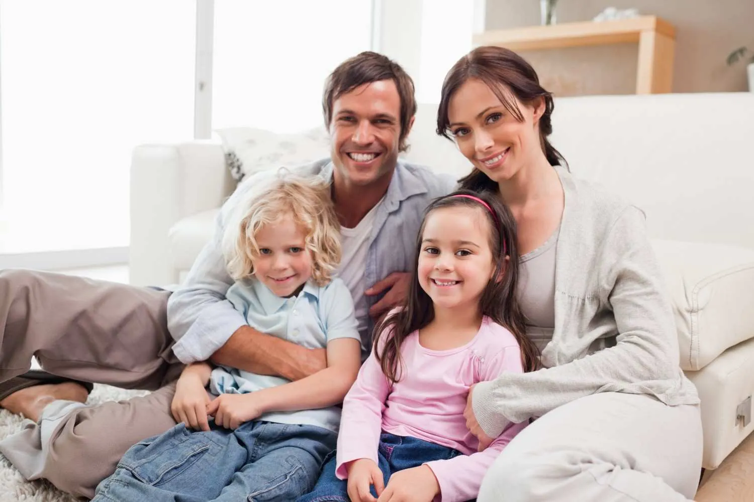 Happy family protected with WixPlans insurance